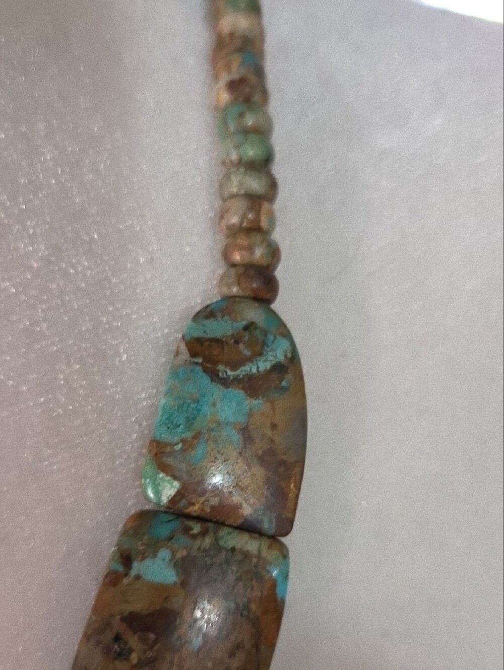 DTR Chunky Azure Turquoise Necklace - Picture 2 of 6